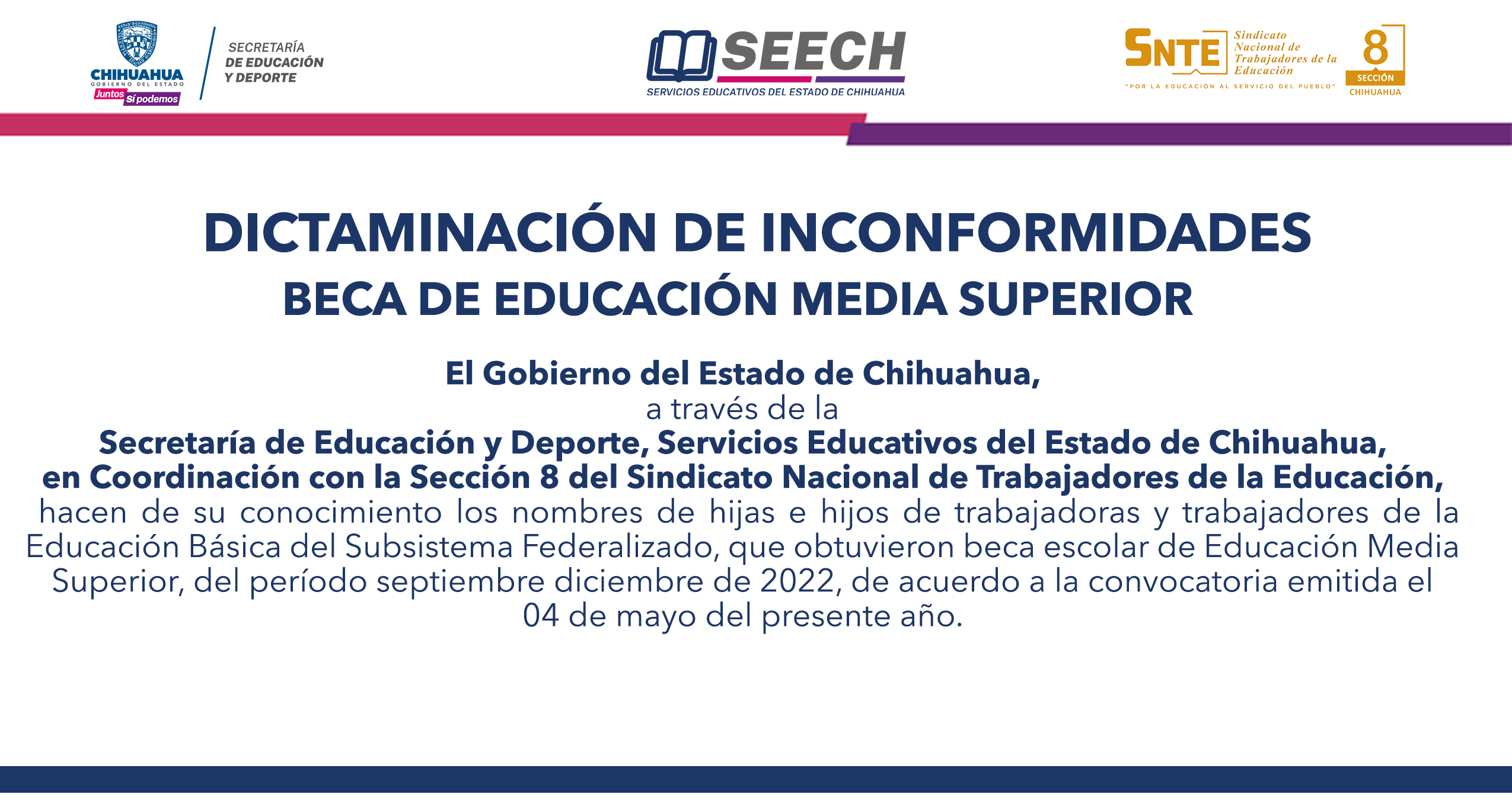 DICTAMINACIÓN DE INCONFORMIDADES