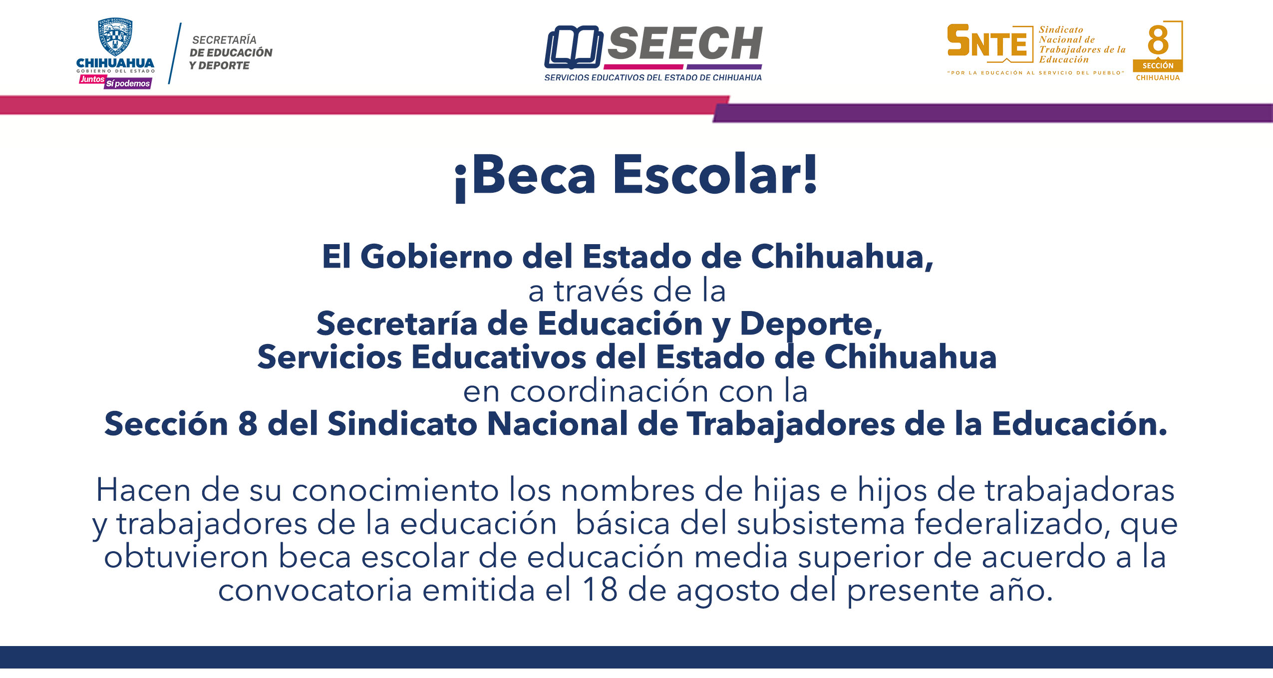 BECA DE EDUCACIÓN MEDIA SUPERIOR