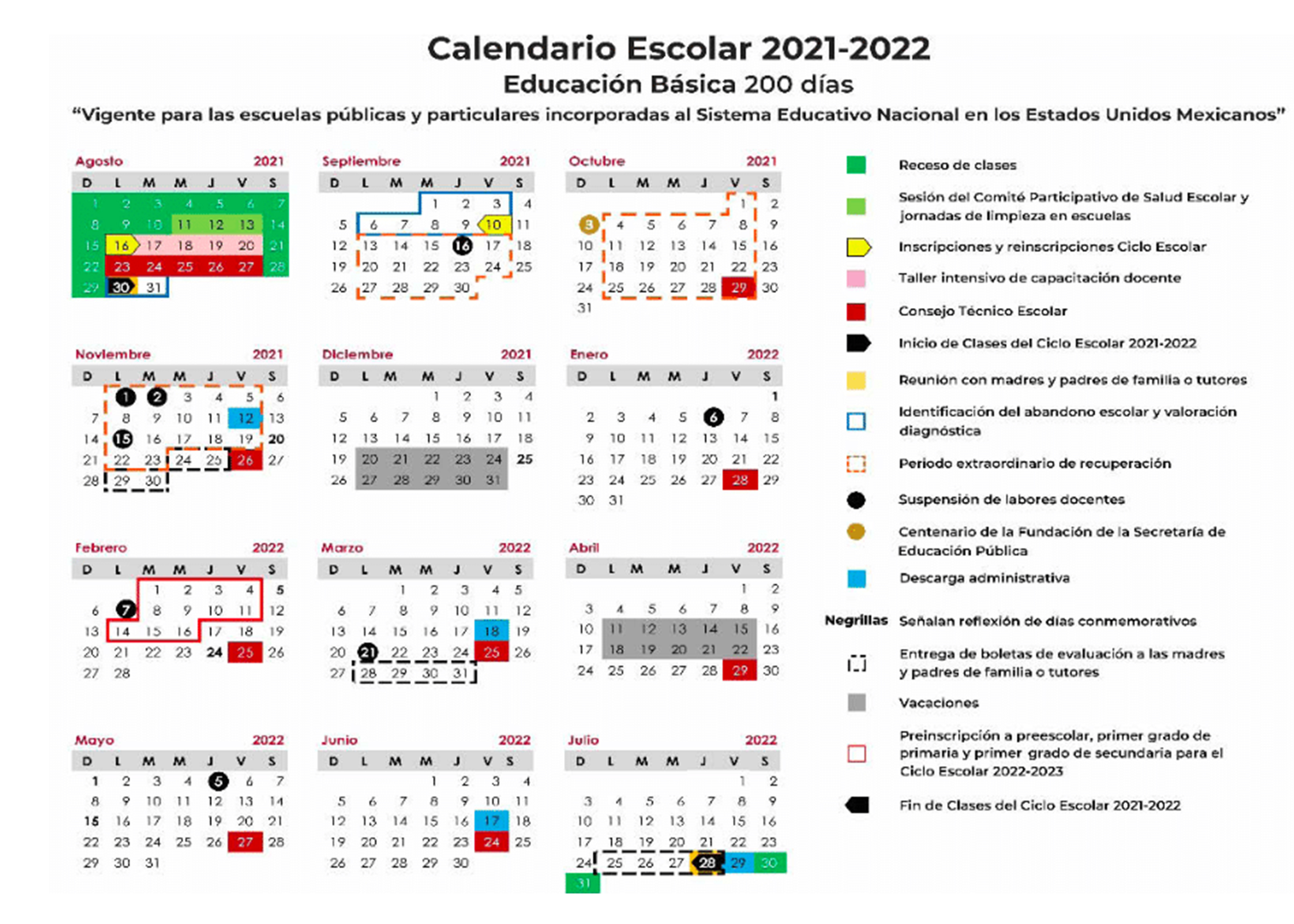 CALENDARIO 2021-2022