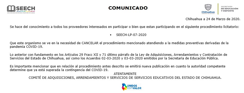 Comunicado