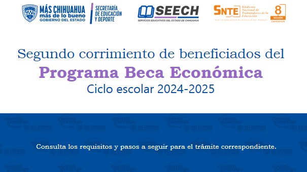 Segundo corrimiento Beca Económica 2024 2025
