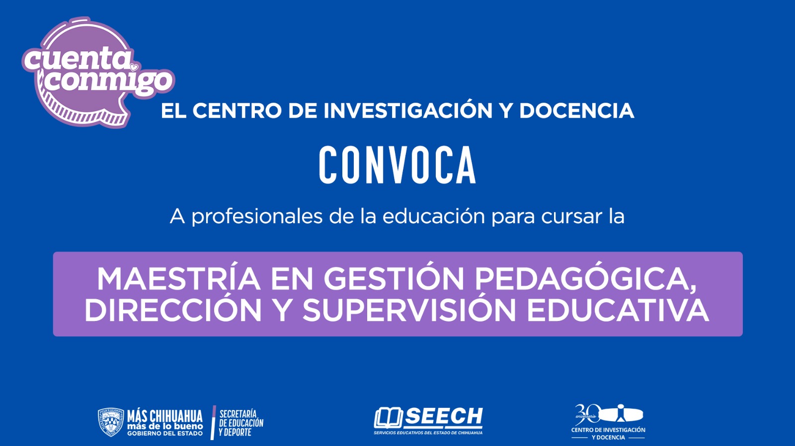 convocatoria maestría CID
