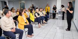 Personal del Departamento de Mediación y Convivencia de Servicios Educativos del Estado de Chihuahua (Seech), impartió la plática “Prevención y Actuación ante Conductas Suicidas en Adolescentes”, a fin de proporcionar a la plantilla los conocimientos básicos sobre el tema.